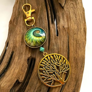Tree of Life, Gold Tree of Life, Tree of Life Purse Charms, Gold Purse Charms, Nature Lover Gift, Nature Themed Gift, Science Teacher Gift