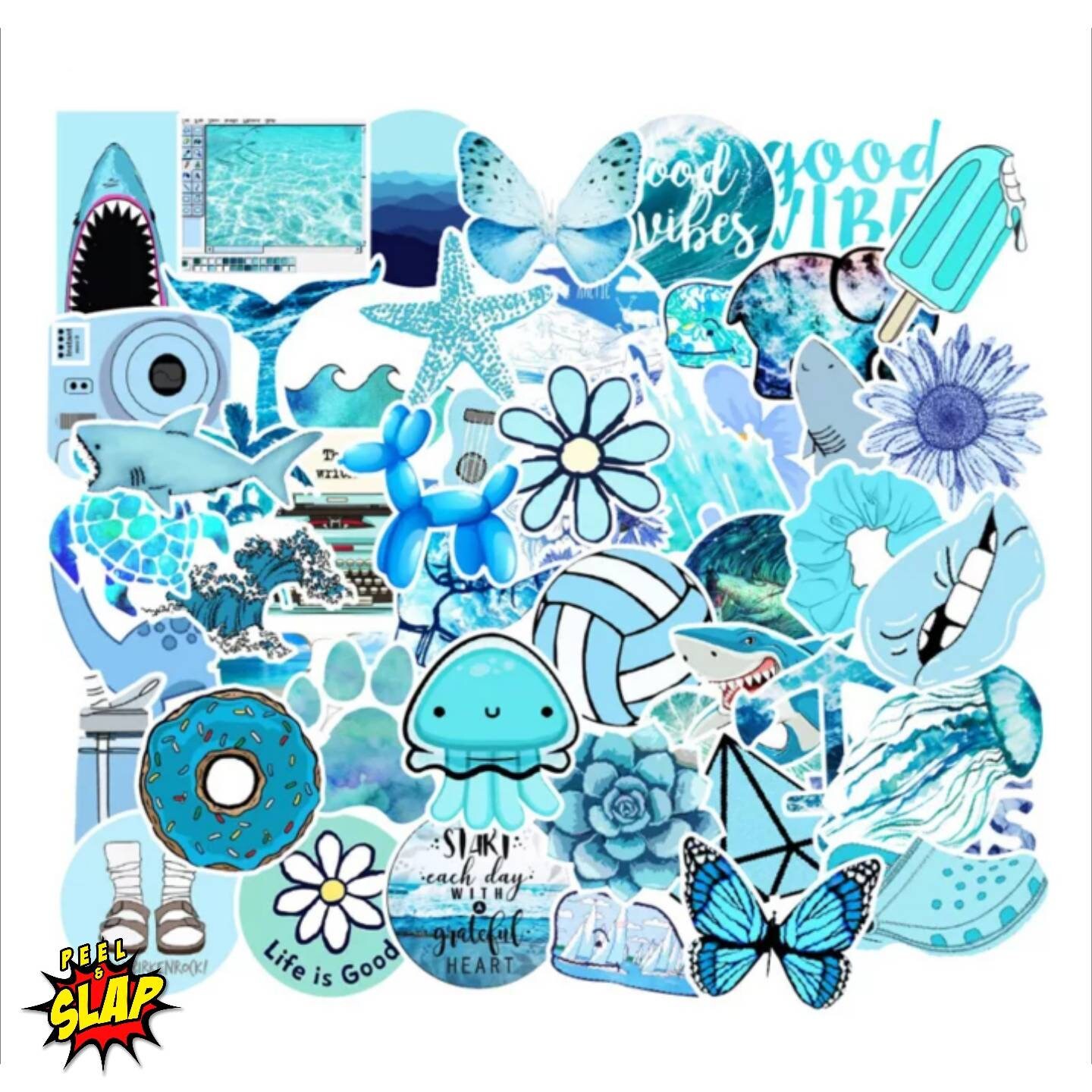 50 Pcs Crystal Stickers Aesthetic Crystal Decals for Water Bottle Hydro  Flask Laptop Luggage Car Bike Bicycle Vinyl Waterproof Stickers Pack