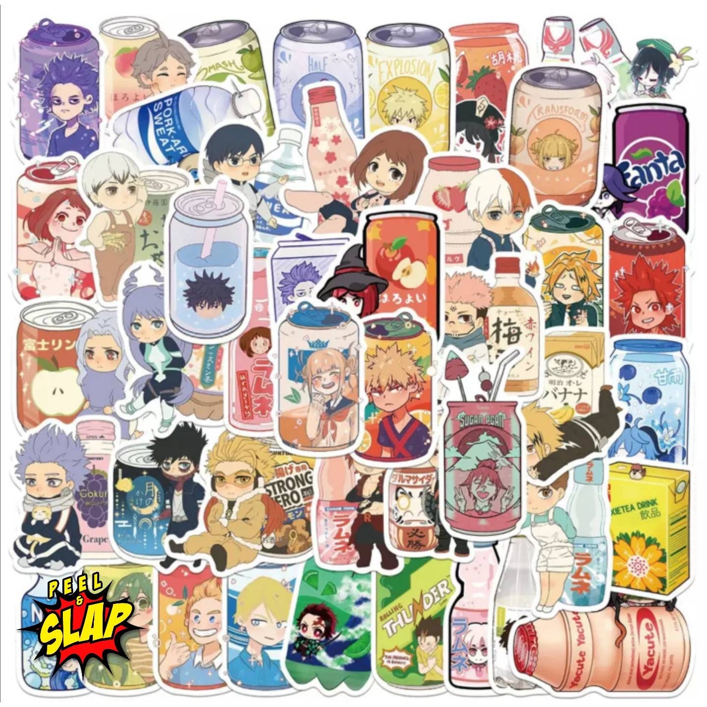 Stickers Skateboard Anime, Cartoon Stickers Aesthetic