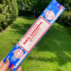 Nag Champa Incense Sticks | Satya Brand Agarbatti | Natural Aroma For Home & Meditation