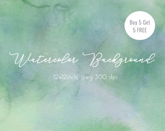 Green Watercolor Background digital paper, abstract watercolor pattern, scrapbook paper. Sage green printable wedding template