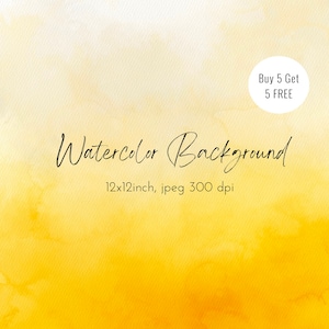 Gele aquarel achtergrond / digitale papier / aquarel Clipart / gele aquarel achtergrond / abstracte kunst / Scrapbook achtergrond