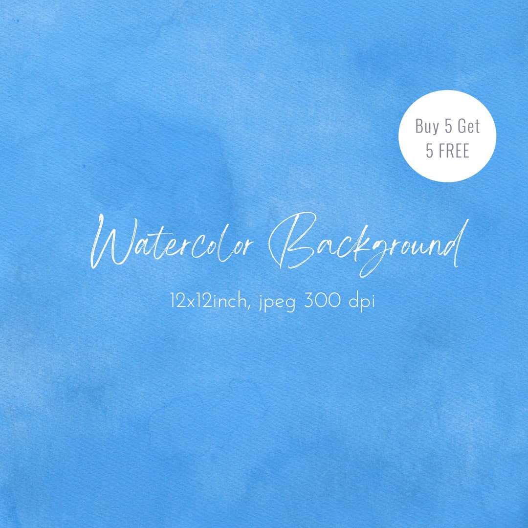Bright Blue Watercolor Background Clipart Abstract Background ...