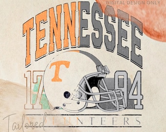 Casco de fútbol americano de Tennessee con diseño digital moderno