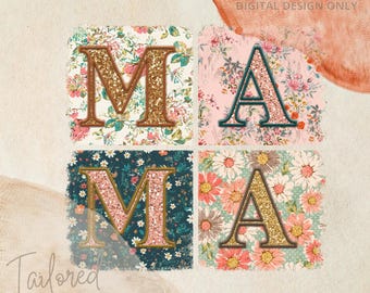 Mama Vintage Patchwork Floral Digital Design