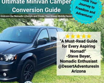 Minivan Camper Umwandlungsführer, Ebook für das Van Leben, Minivan Leben, Nomaden Blueprint, Campervan Anweisungen, Budget Tipps für Reisen