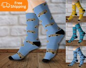 School Bus Socks Skoolie Socks Nomad Socks Unisex Socks Gifts for Her Gifts for Him Road Trip Style Traveler Gift Traveler Clothing Footwear