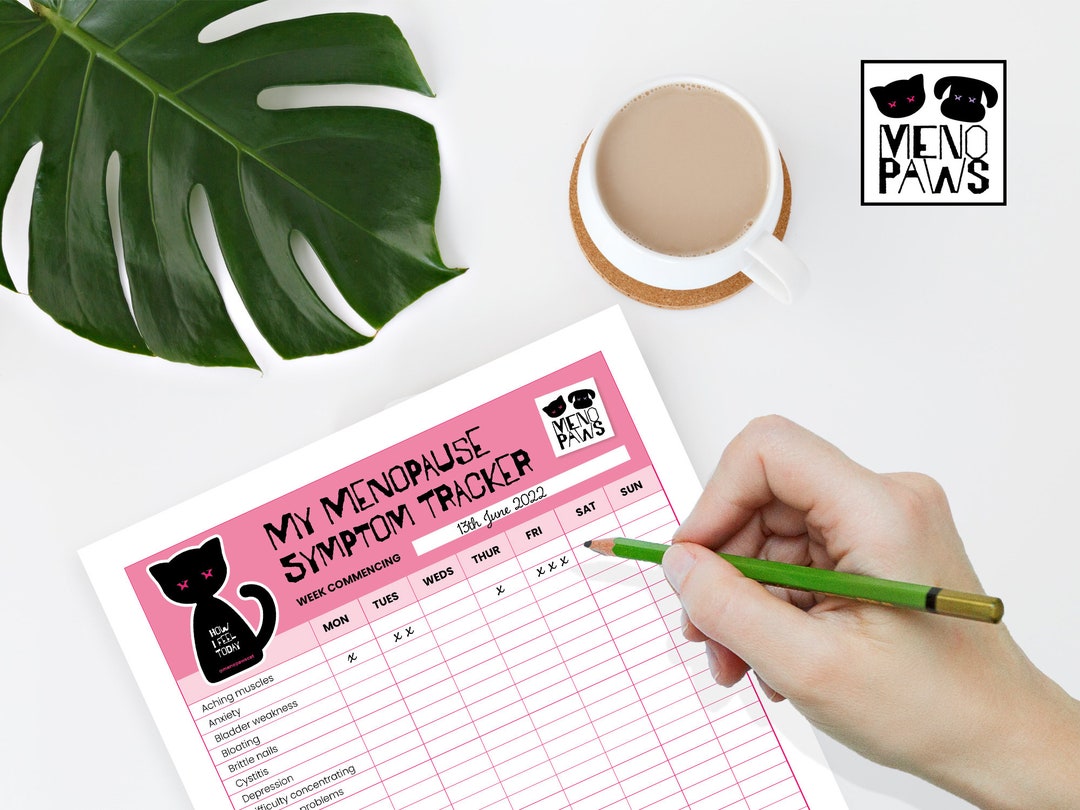 Menopaws Cat Menopause Symptom Tracker Etsy