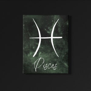 zodiac Digital Art Print - Pisces