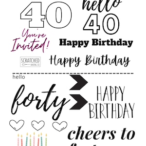 Joyeux anniversaire 40e feuille de pratique de la glace royale