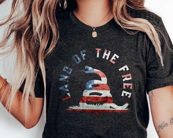 Land Of The Free Shirt Less Government T-Shirt Dont Tread On Me Freedom T Shirt Gift For Libertarian Homesteader Patriot Gift Patriotic Tee