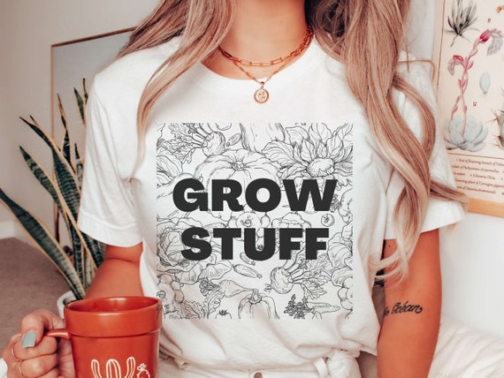 Grow Your Own Food T Shirt Homestead Shirt Vegetable Garden Permaculture TShirt Homesteading Gift Grow Food Not Lawns Farm Life Gardening