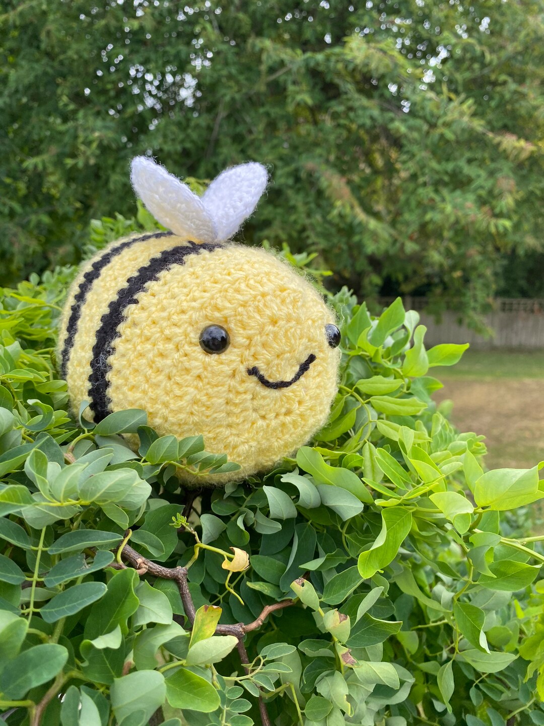 Crocheted Bumblebee Plush Soft Toy - Etsy UK