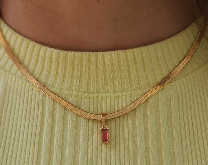 2PCS Herringbone Necklace For Women, Dainty 14K Gold Necklace For Women Layered Snake Chain Necklace Gold Plated Choker Necklaces For Women Trendy