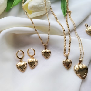Gold chain with big locket designs deals