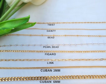 Plain gold hotsell chain necklace