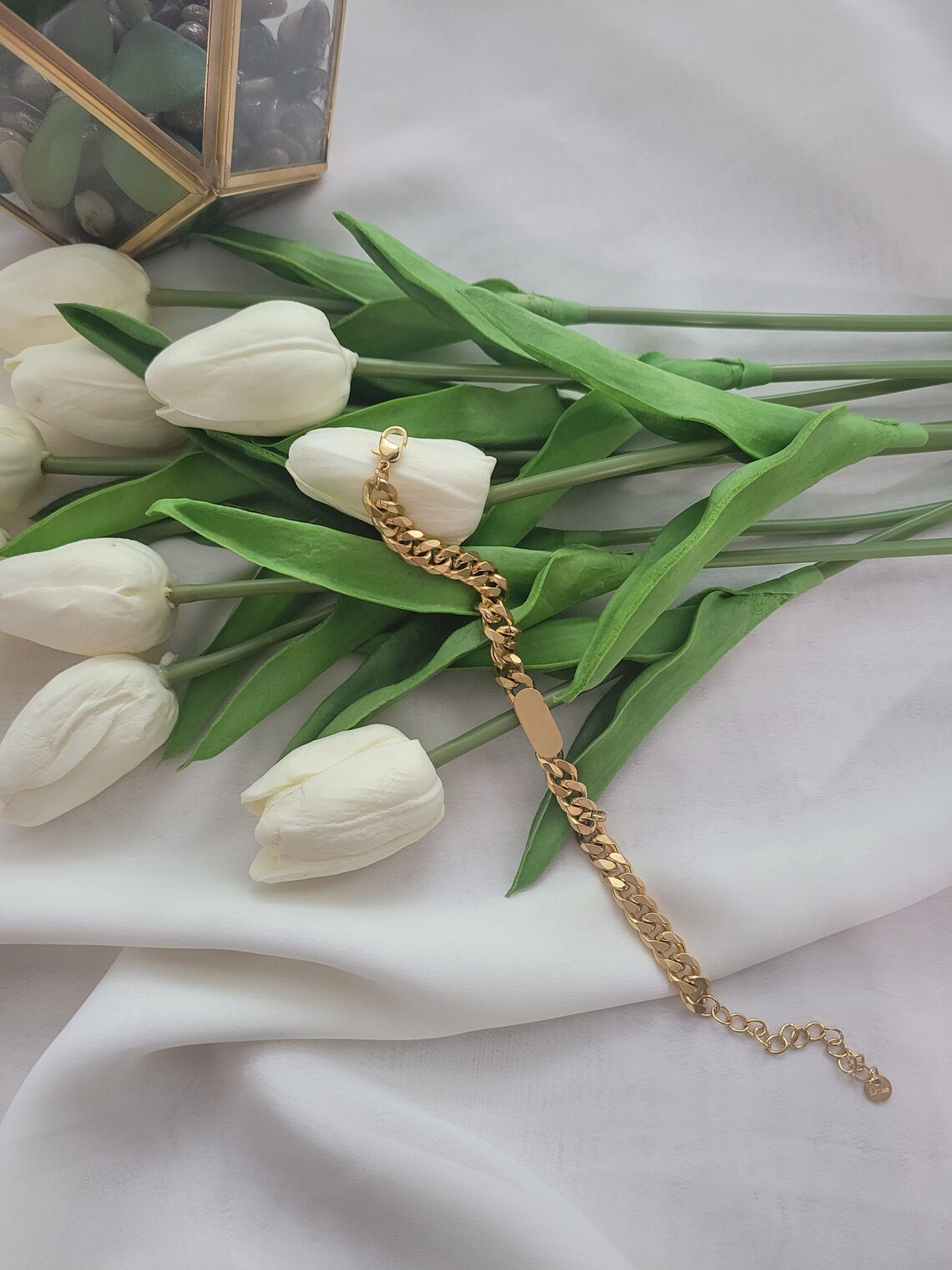 18K Gold Rope Bracelet Vintage Mesh Bracelet Curby Bracelet Etsy