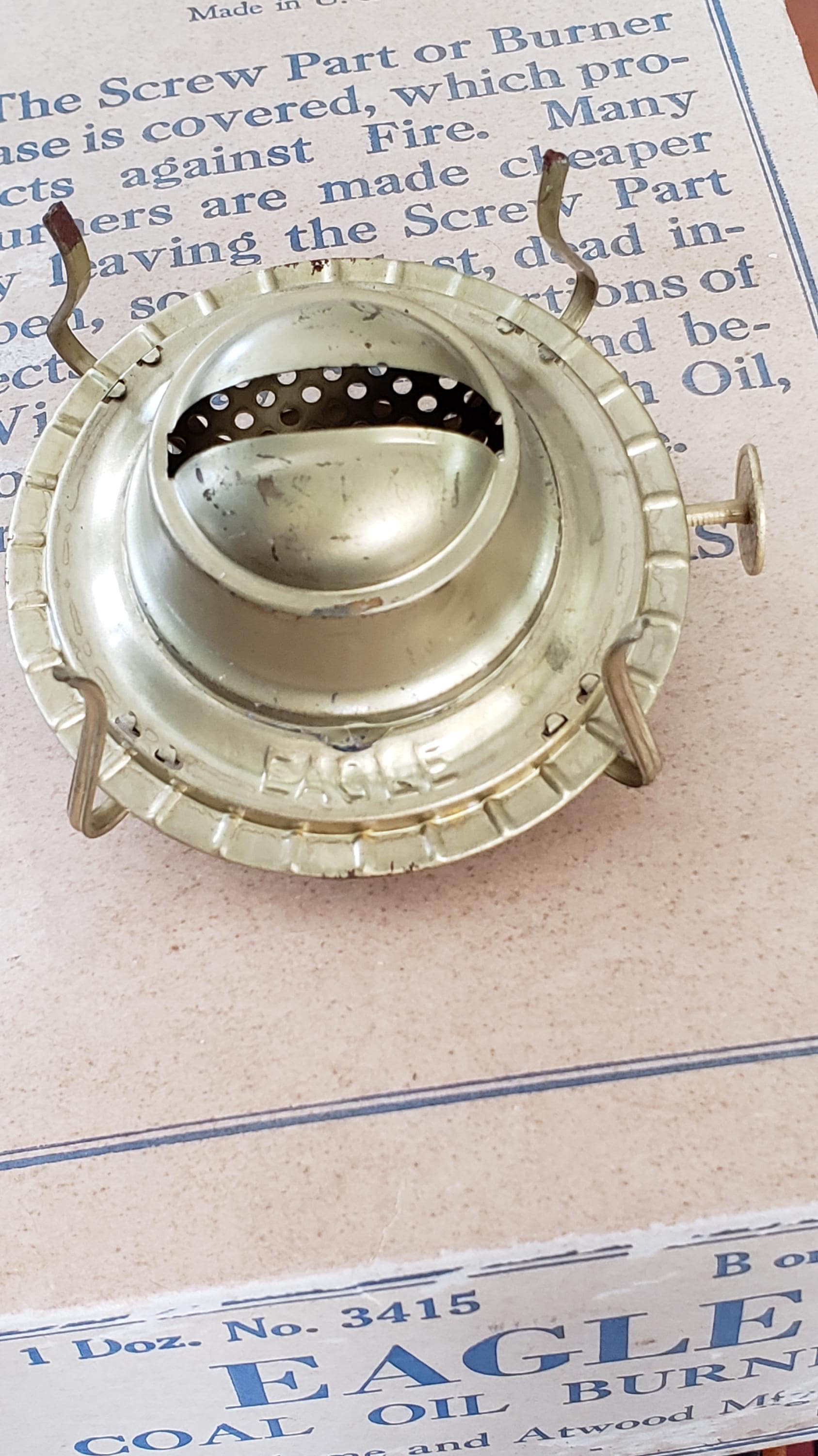 Eagle No.2 Oil Lamp burner New Old Stock