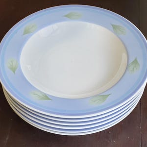 Villeroy & Boch Luxembourg Twist Candy Blue, 6 Soup Bowls.