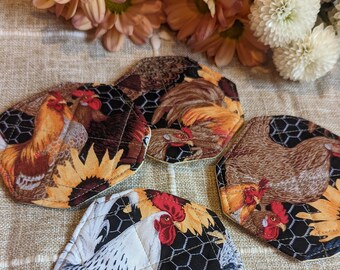 25% OFF NOW! | Set of 4 Handmade Quilted Coasters