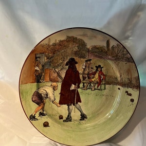 Royal Doulton Lawn Bowling Rack Plate