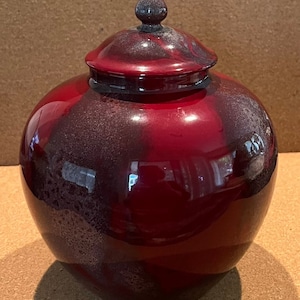 Royal Doulton Flambé Ginger Jar