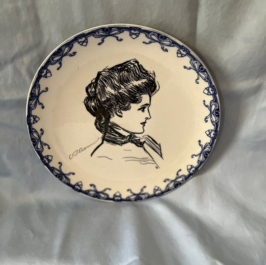 Royal Doulton Gibson Girl Plate Etsy
