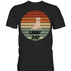 Labbi Dad, koszula Premium, beż Labrador