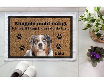 Personalized Australian Shepherd Doormat - A unique decoration for animal lovers - 60 x 40 cm