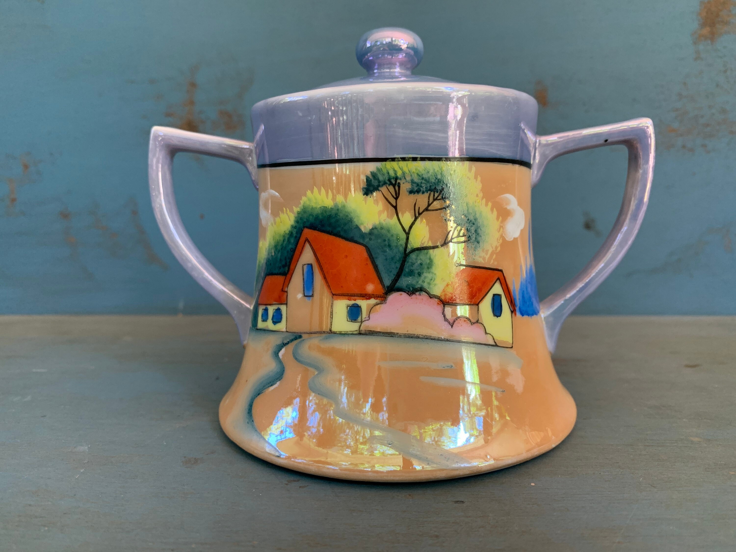 Lusterware Sugar Bowl Creamer Japan - Etsy Lusterware Sugar Bowl Creamer Japan - Etsy