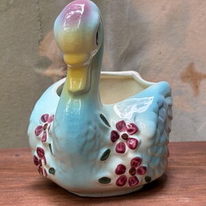 Vintage 1950s Swan Planter American Bisque Company