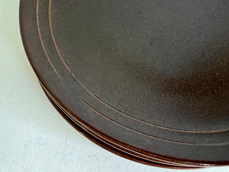 Vintage Monmouth Mojave Luncheon Plates Salad Plates Brown Etsy