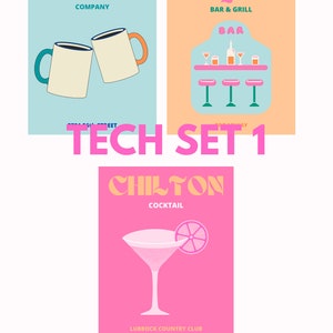 Texas Tech/Lubbock Preppy Prints Set 1