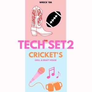 Texas Tech/Lubbock Preppy Prints - Set 2