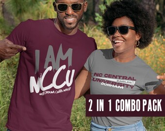NC Central Univ Eagles (2-In-1 Combo) - Vintage NC Central Apparel, NC Central Tee, Nc Central Univ Merch, Nc Central Hoodies & Sweatshirts