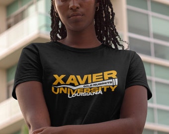 Xavier Flag Ed. - Vintage Xavier Gold Nuggets Apparel, Xavier Univ HBCU Alumni Tee, Retro Xavier Univ Homecoming Sweatshirt & Hoodie