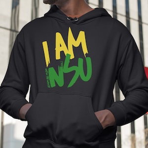 I AM NSU (Hoodie) Norfolk Spartans Homecoming Apparel,  Norfolk State Alumni Shirt, Norfolk HBCU Tees, NSu Spartan Gifts, NSu Sweatshirt