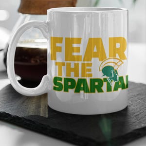Fear The Spartans - Norfolk State Universität 12 Unzen Keramikbecher - waschbar, mikrowellengeeignet