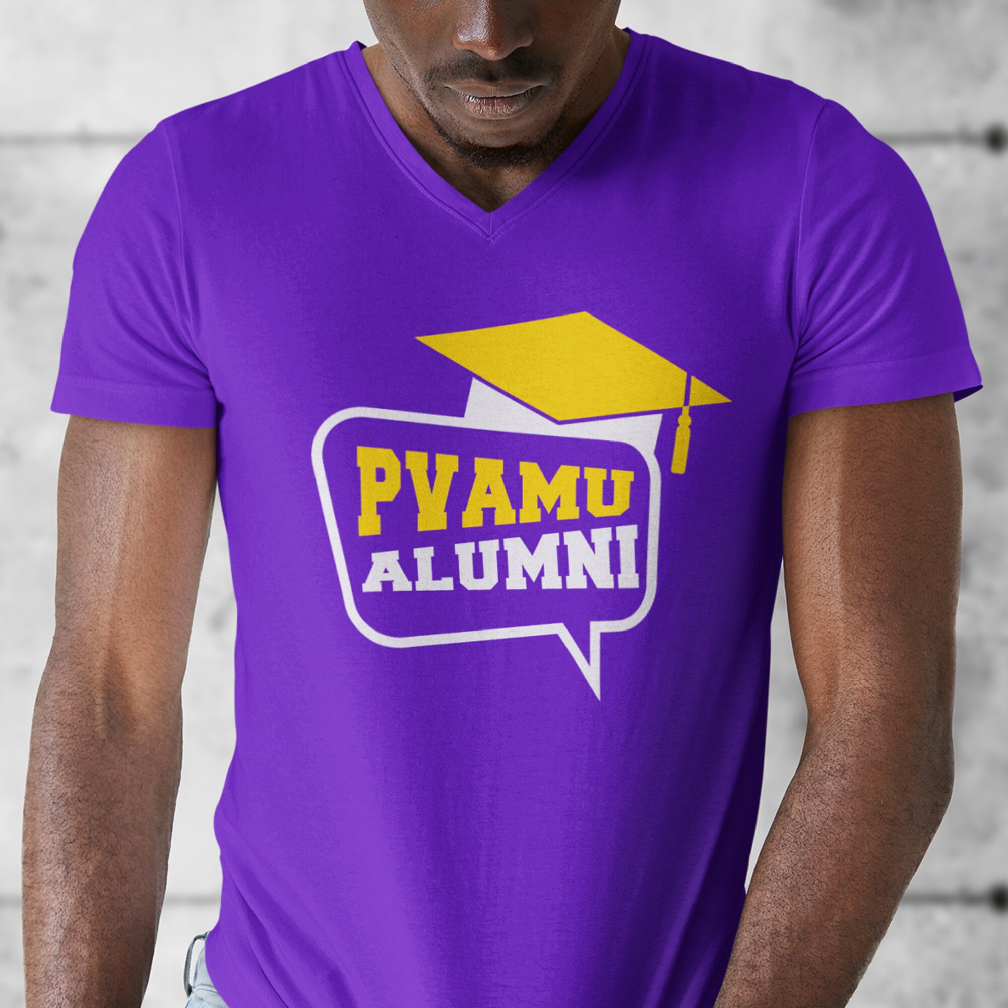 PVAMU Alumni vneck Prairie View University Panthers, PVAMU