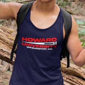 Howard Flag Edition (Tank) Howard Bison Alumni Tee, Howard Univ Shirt, Howard Merch, Howard HBCU Hoodies & Sweatshirts, College Apparel