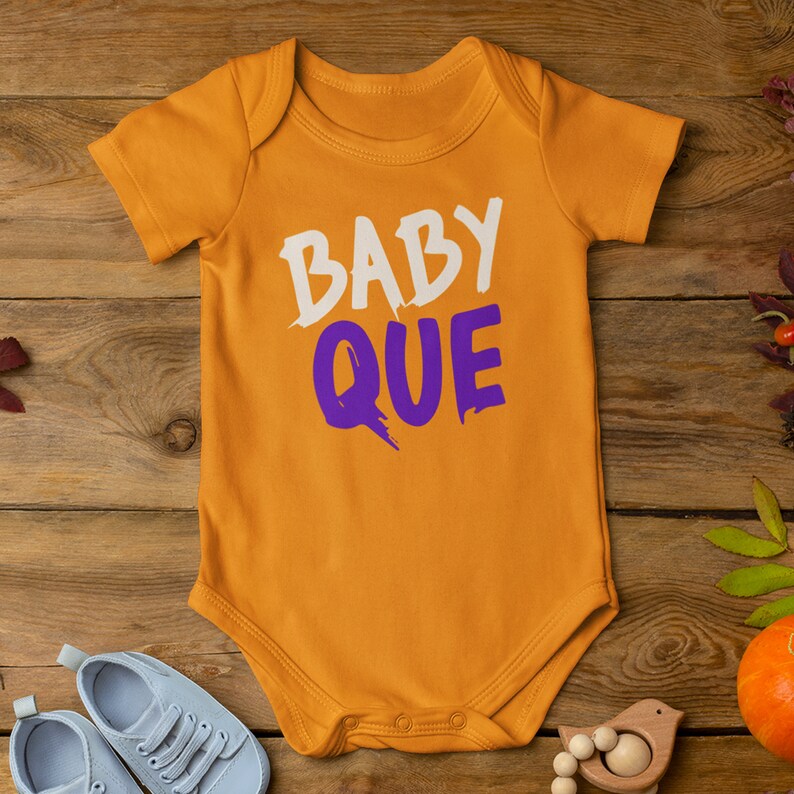 Baby Que infant Bodysuit Black Greek Fraternity, Black College Apparel, Psi Phi Bruh, HBCU Kids