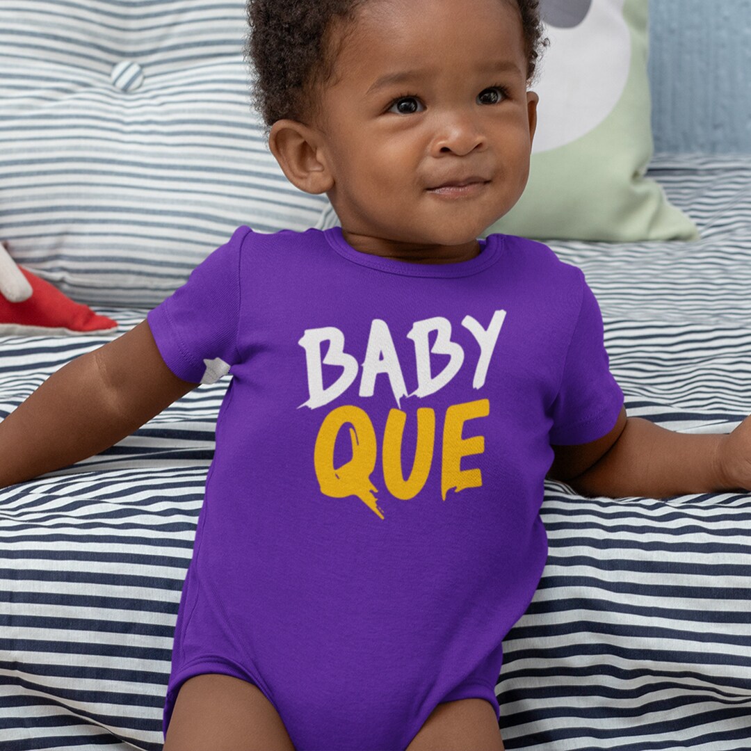 Baby Que infant Bodysuit Black Greek Fraternity, Black College Apparel, Psi Phi Bruh, HBCU Kids