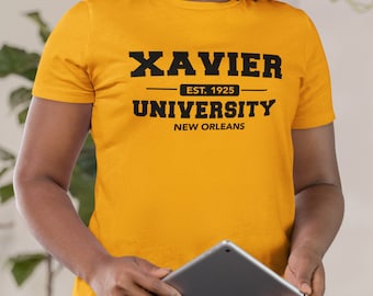 Xavier Alumni Ed. - Vintage Xavier Gold Nuggets Apparel, Xavier Univ HBCU Alumni Tee, Retro Xavier Univ Homecoming Sweatshirt & Hoodie