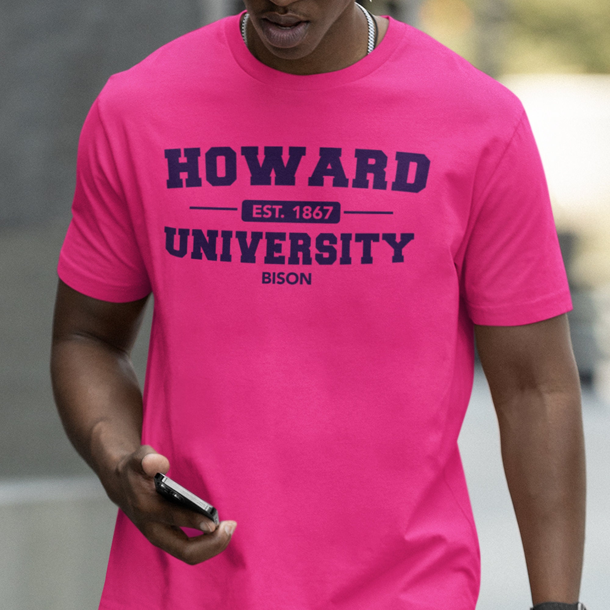 Pink Howard Bison Sweatshirt Howard University Pink Sweatshirt