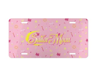 Sailor Kawaii Anime License Plate