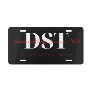 Delta Sigma Theta Sorority 1913 License Plate