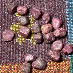 Raw Rubies from India 15 grams