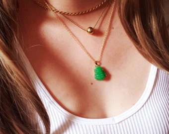 Mini jade deals buddha necklace