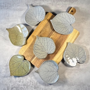 Redbud leaf dish | ceramic leaf dish | spoon rest | jewelry dish | soap dish | handmade pottery