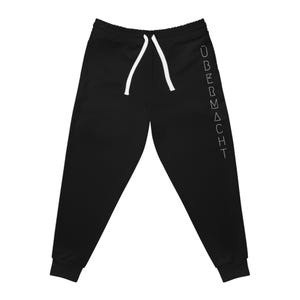Unisex &quot;Übermacht&quot; Minimalist Sweatpants (Black)